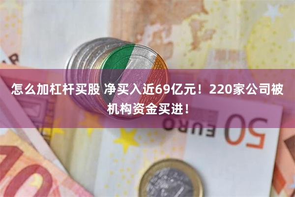 怎么加杠杆买股 净买入近69亿元！220家公司被机构资金买进！