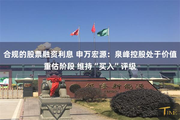 合规的股票融资利息 申万宏源：泉峰控股处于价值重估阶段 维持“买入”评级